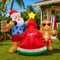 5.7 ft Inflatable Hawaiian Santa